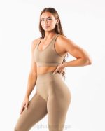 klær T442103 chai brun forsterke BH kvinner Alphalete - Bilde 3