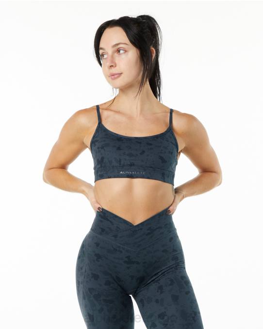 klær T442151 pebble print hval blå overflate ubegrenset bh kvinner Alphalete - Bilde 1