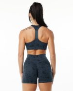 klær T442157 pebble print hval blå overflateomslags-bh kvinner Alphalete - Bilde 2