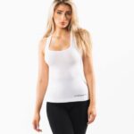 klær T442159 hvit sømløs racerback tank kvinner Alphalete