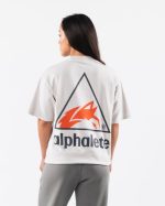klær T442177 sementgrå crest tee unisex Alphalete - Bilde 4