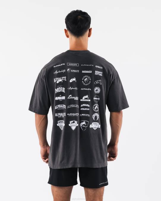 klær T442182 vintage svart arv t-skjorte unisex Alphalete - Bilde 2