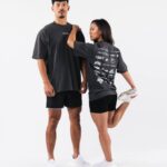 klær T442182 vintage svart arv t-skjorte unisex Alphalete