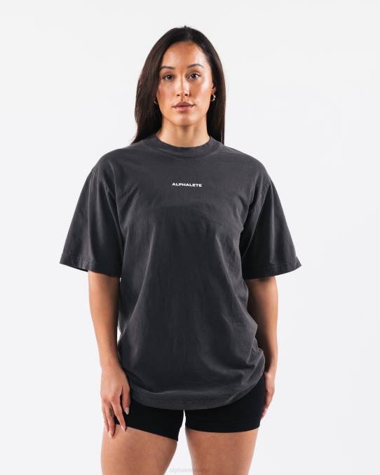 klær T442182 vintage svart arv t-skjorte unisex Alphalete - Bilde 3