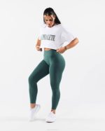 klær T442193 hvit republikk crop tee kvinner Alphalete - Bilde 2