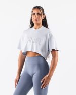 klær T442194 halogen blå republikk crop tee kvinner Alphalete - Bilde 3