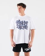klær T442195 hvit radiell uskarphet tee unisex Alphalete - Bilde 2