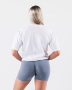 klær T442195 hvit radiell uskarphet tee unisex Alphalete - Bilde 5