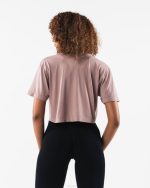 klær T442205 porselensbrun core airtech ss crop kvinner Alphalete - Bilde 4