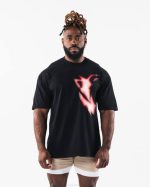 klær T442212 svart heatmap tee unisex Alphalete - Bilde 2