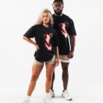 klær T442212 svart heatmap tee unisex Alphalete