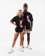 klær T442212 svart heatmap tee unisex Alphalete