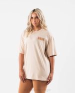 klær T442214 beige brun kryptisk t-skjorte unisex Alphalete - Bilde 3