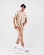 klær T442214 beige brun kryptisk t-skjorte unisex Alphalete - Bilde 5