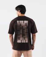 klær T442215 sjokoladebrun kryptisk t-skjorte unisex Alphalete - Bilde 2