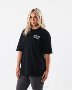 klær T442216 svart kryptisk t-skjorte unisex Alphalete - Bilde 3