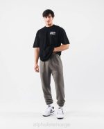 klær T442216 svart kryptisk t-skjorte unisex Alphalete - Bilde 5