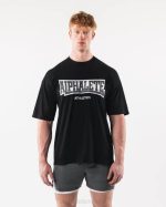 klær T442218 svart varsity t-skjorte unisex Alphalete - Bilde 2
