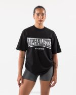 klær T442218 svart varsity t-skjorte unisex Alphalete - Bilde 3