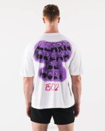 klær T442219 hvit graffiti t-skjorte unisex Alphalete - Bilde 3