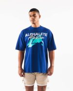 klær T442220 kongeblå en strand-t-skjorte unisex Alphalete - Bilde 4