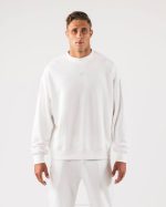 klær T442262 hvit opprinnelse crewneck unisex Alphalete