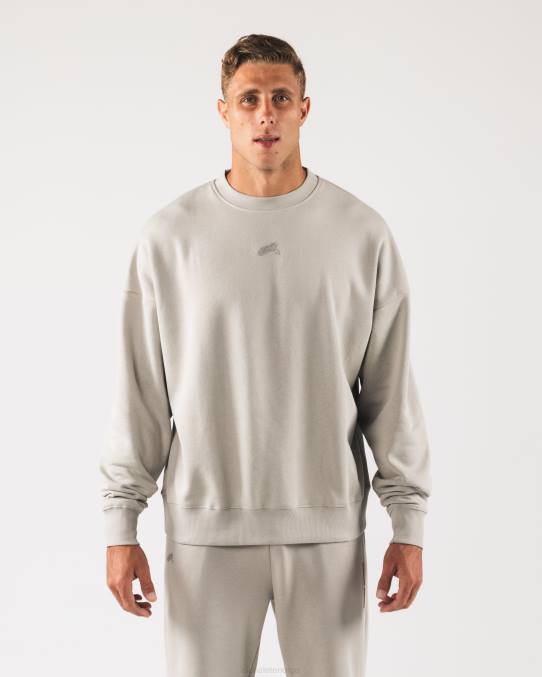 klaer_t442263_overskyet_gratt_opprinnelse_crewneck_unisex_alphalete.jpg klær T442263 overskyet grått opprinnelse crewneck unisex Alphalete - Bilde 1