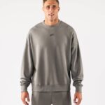 klær T442268 sterling grå opprinnelse crewneck unisex Alphalete