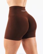 klær T442297 manhattan brun forsterke kontur kort 5" kvinner Alphalete