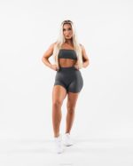 klær T442309 tinngrå aura kort 5" kvinner Alphalete - Bilde 2
