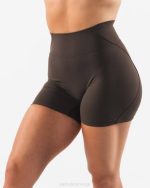 klær T442310 kashmir brun aura kort 5" kvinner Alphalete