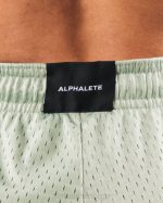 klær T442328 salvie grønn signatur mesh kort 4" kvinner Alphalete - Bilde 5