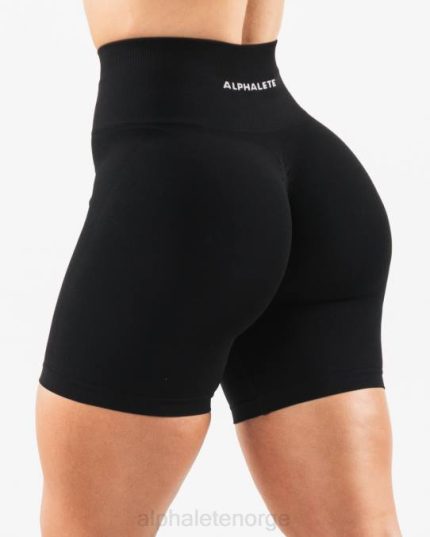 klær T442363 svart forsterke kort 6,5" kvinner Alphalete