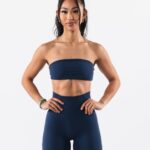 klær T44236 blekkblått aura bandeau kvinner Alphalete