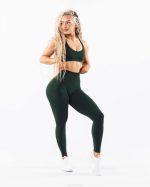 klær T442371 sentral park grønn forsterke kontur legging kvinner Alphalete - Bilde 2