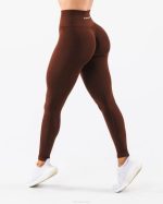 klær T442374 manhattan brun forsterke kontur legging kvinner Alphalete