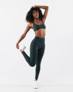 klær T442378 sypress grønn aura legging kvinner Alphalete - Bilde 2