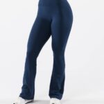 klær T442386 blekkblått aura blusset bukse høy kvinner Alphalete