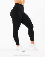klær T442414 svart forsterke legging kvinner Alphalete - Bilde 5