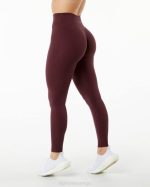 klær T442418 svart kirsebærrød alphalux wonder legging 27" kvinner Alphalete