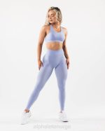 klær T442421 mystisk blå forsterke legging kvinner Alphalete - Bilde 2