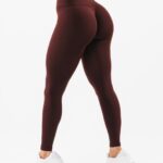 klær T442423 sangria rød forsterke legging kvinner Alphalete