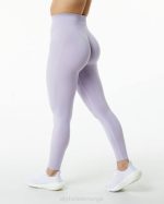 klær T442440 tåkete lilla lilla forsterke legging kvinner Alphalete