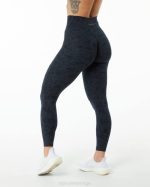 klær T442445 småsteinstrykk svart overflate power legging kvinner Alphalete - Bilde 4