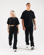 klær T442454 svart opprinnelse bukse unisex Alphalete - Bilde 2