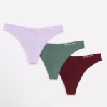 klær T442466 syrin/sangria/jadegrønn sømløs stringtruse 3pk kvinner Alphalete