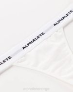 klær T442468 hvit akutt string kvinner Alphalete - Bilde 5