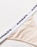 klær T442469 vanilje brun akutt string kvinner Alphalete - Bilde 5