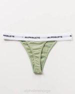 klær T442471 salvie grønn akutt string kvinner Alphalete - Bilde 4