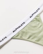klær T442471 salvie grønn akutt string kvinner Alphalete - Bilde 5